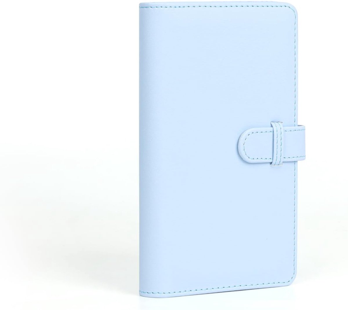 Album met 108 pagina's van PU-inzetstukken - geschikt voor Fujifilm instax mini 12/11/9/8 camera's - mini-album - voor foto's van 54 x 86 mm (2,1 x 3,4 inch) - lichtblauw
