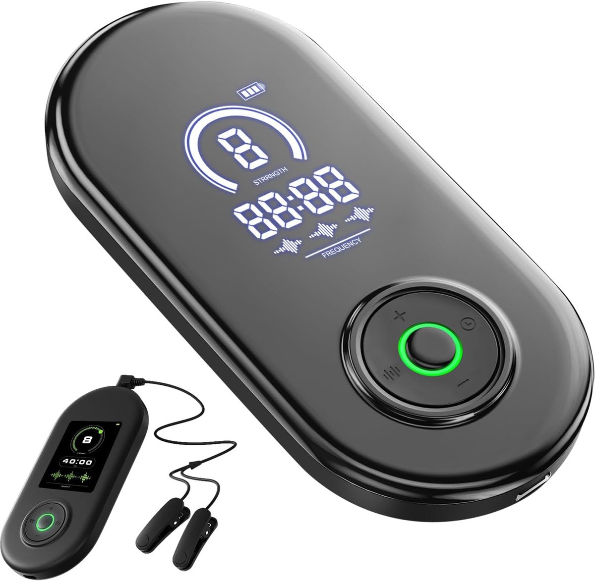 slaaphulpapparaat, apparaat voor vagus-zenuwstimulatie met oorclips, slaaphulp, CES vermindert angst, microstroom, slaaphulpapparaat, 3 modi, 9 sterktes, USB-opladen