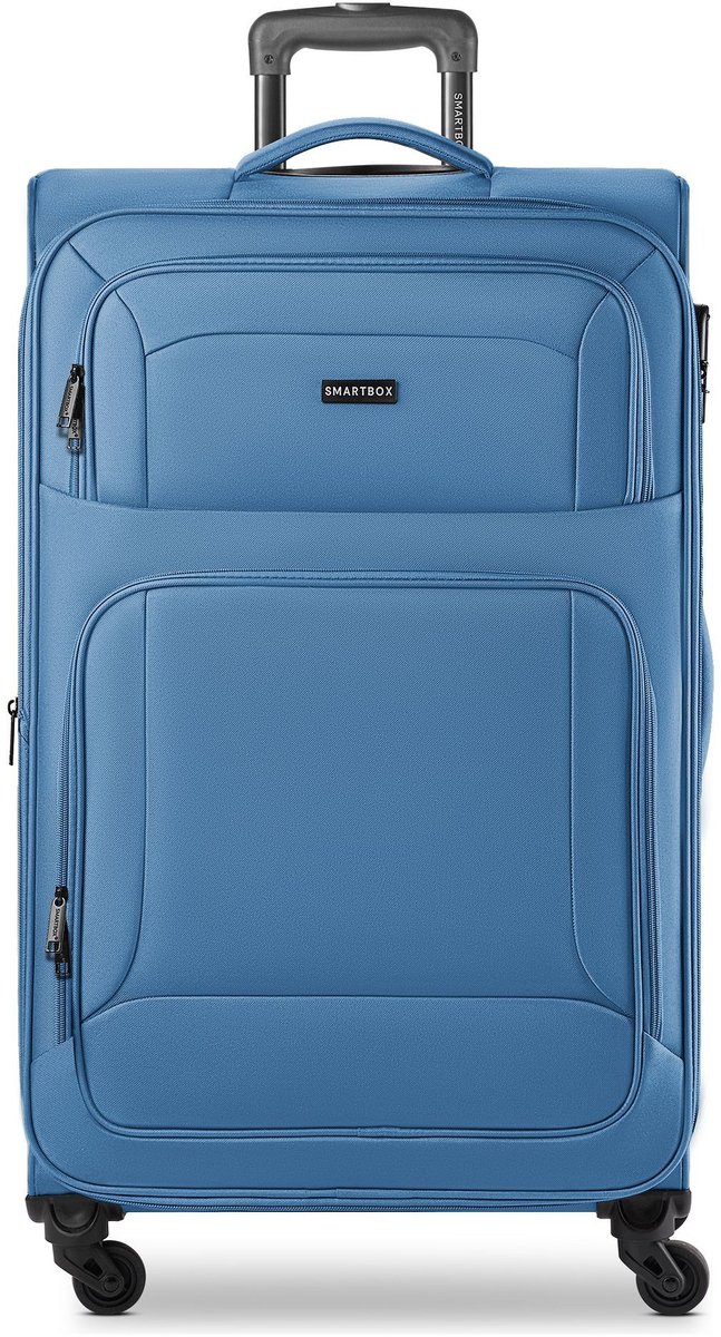 Smartbox Edition 04 4 wielen Trolley 78 cm met uitbreidingsplooi - Zachte bagage - Combinatieslot - iced-glacier blue