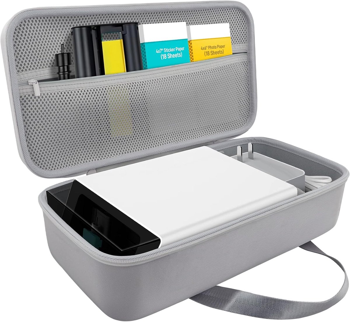 SnelShoppen - Hard Case voor Liene PixCut S1 Foto Printer, Sticker Printer en Snijmachine, Beschermhoes met Draagtas voor Toebehoren, Veilig en Compac
