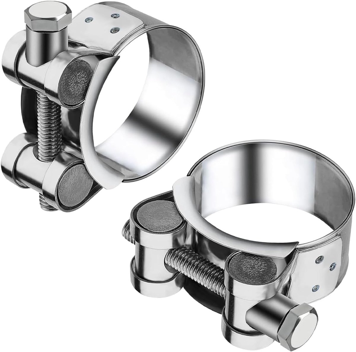 SnelShoppen - Hinge Bolt Clamp RVS 52-55 mm - Klem voor Deur, Scharnier, en Meubel - Roestvrijstaal 1 stuk