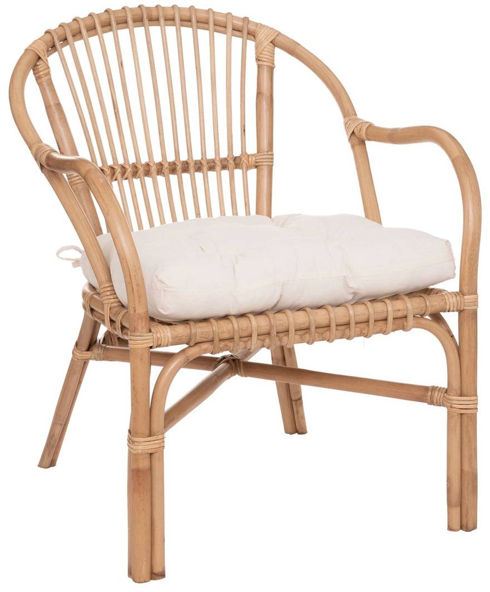 NETA fauteuil van rotan en katoen