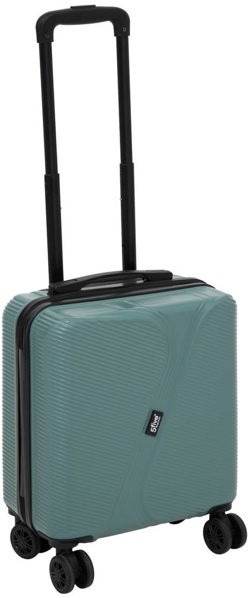 5Five Reiskoffer/Handbagage op wieltjes XS - 36x20x45cm - Groen