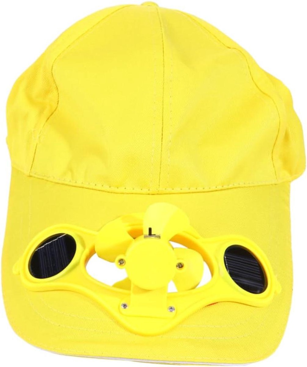 Kinder Zonnehoed - Meisjes Cap Strandhoed - Buiten Bescherming - Met Ventilator - 30x20x12cm - Geel