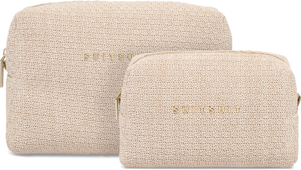 SUITSUIT Toilettas dames - Make up tasje - Beauty set - Fusion Natural Straw