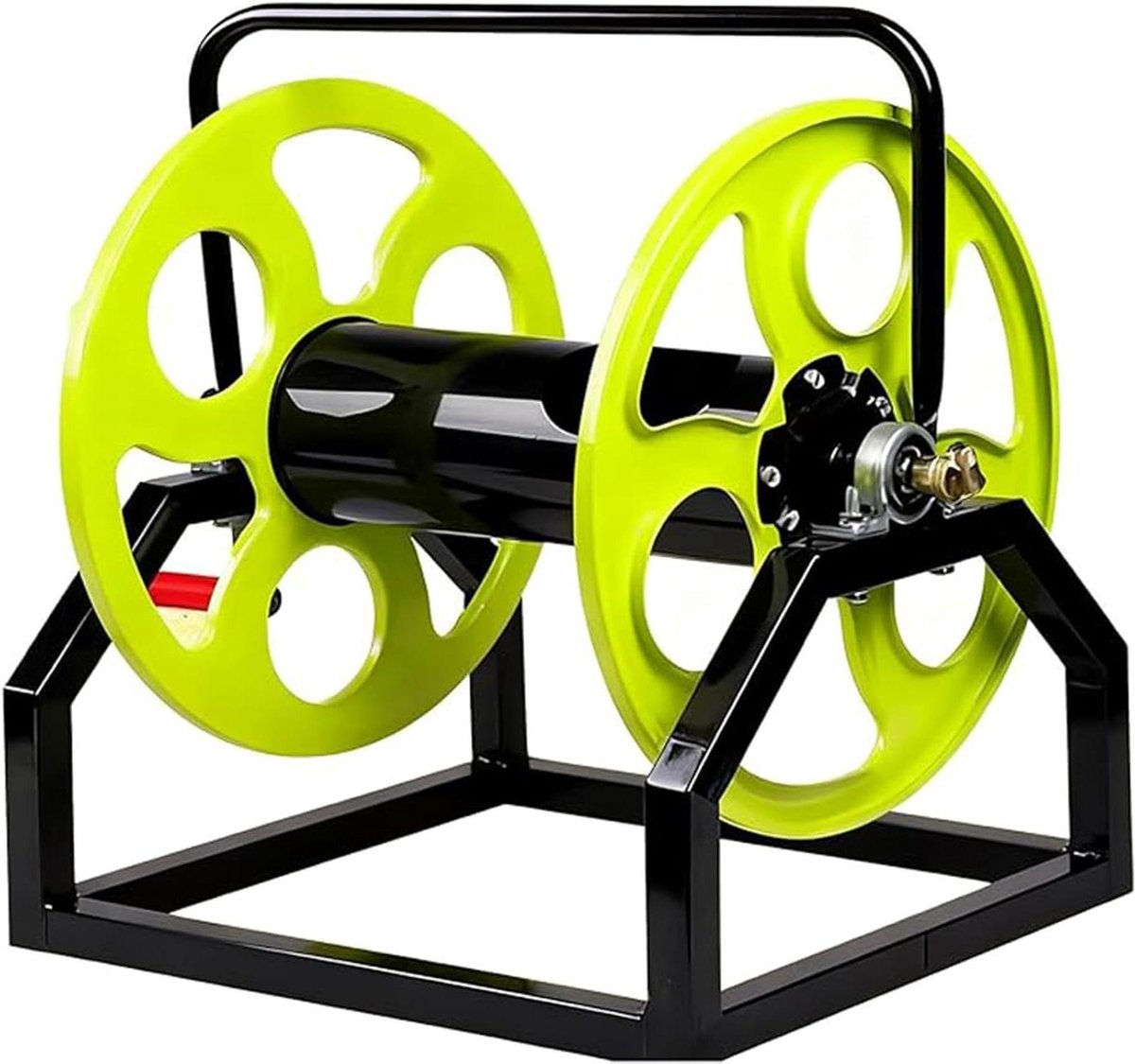 Tuinslang Haspel - Slangoproler Water - Tuin Water Geven - Robuuste Metalen Constructie - 975 m slanglengte - Zwart