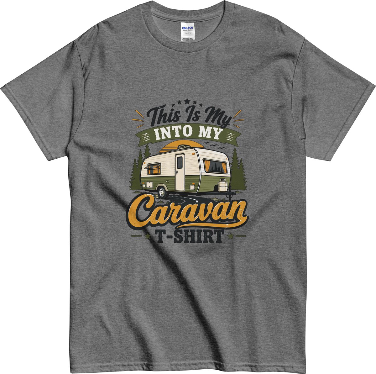 Humoristische Vakantie Tshirt - Mannen Vrouwen - Cadeau voor Kampeerders - Grijs - M