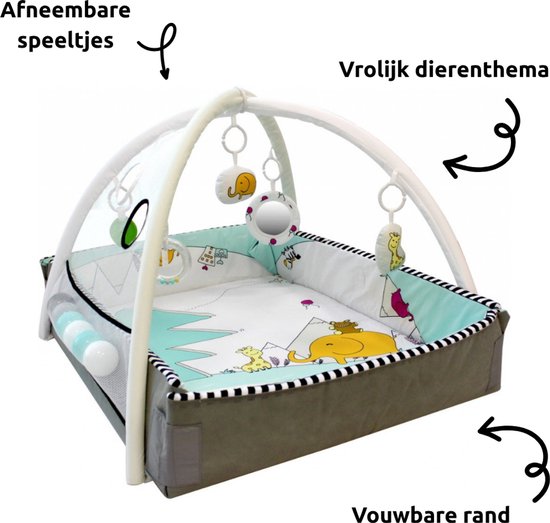 MamaLoes Diertjes 5-in-1 Speelkleed/Ballenbak ML050415 van Mamaloes — afbeelding 3