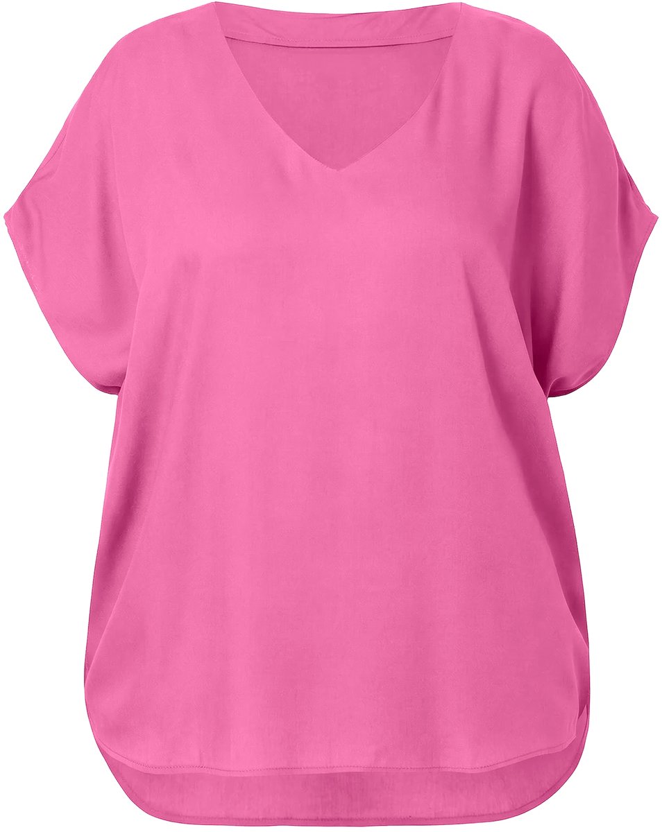 Studio Untold - Dames - Overhemdblouse oversized - Zomerbes - Maat 50+