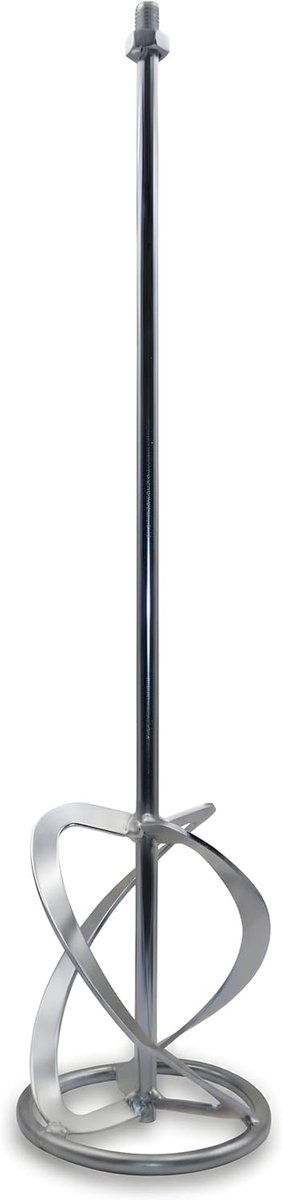 Mortel Mixer - Gips Mixer - Materialen Mengen - M14 Schroefbevestiging - 135 mm x 600 mm - Zilver