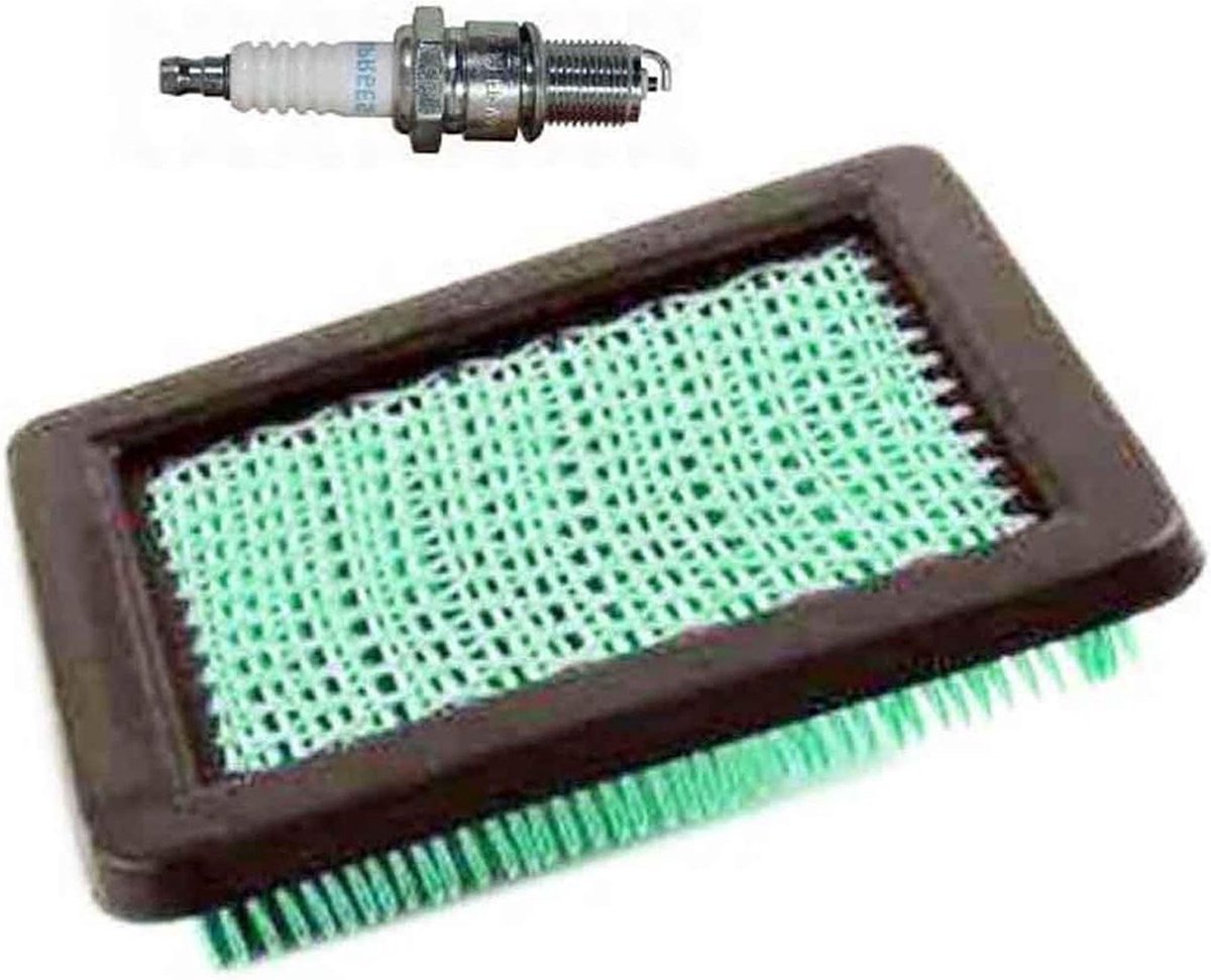 Onderhoudsset Grasmaaier - Luchtfilter Bougie - Motoronderhoud - Specifiek voor IZY HRG415 - 1x Luchtfilter 1x Bougie - Niet gespecificeerd