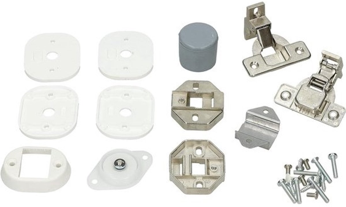 Wasmachine Deur Scharnier - Keukenkast Deur Kit - Apparaat Reparatie - Originele Vervanging - Niet gespecificeerd - Zilver