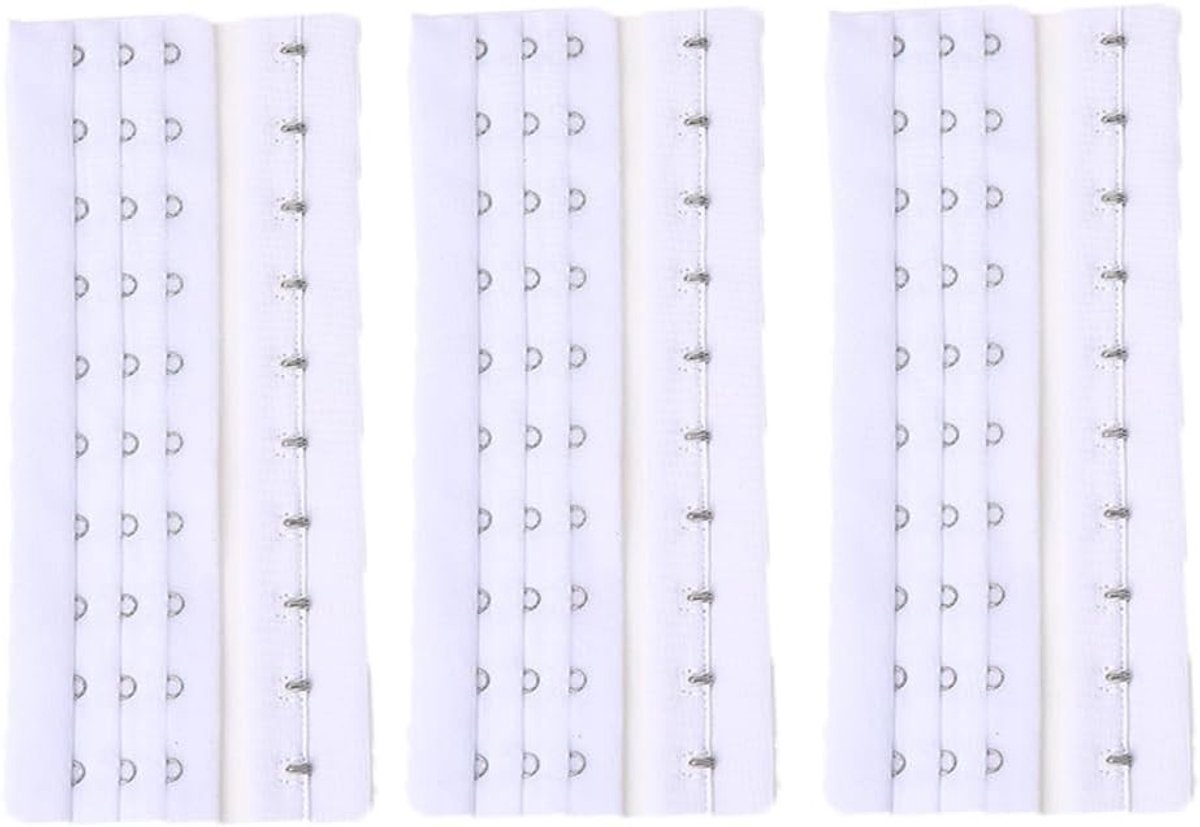 8-delige beha verlenger met 3 rijen en 10 haken, zachte en comfortabele ondergoedaccessoires voor vrouwen, bustiers en shapewear uitbreidingen