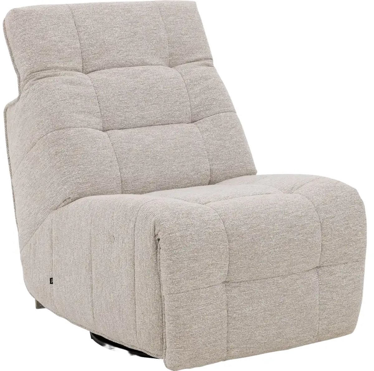 Goossens Fauteuil Benji - Stof - Wit