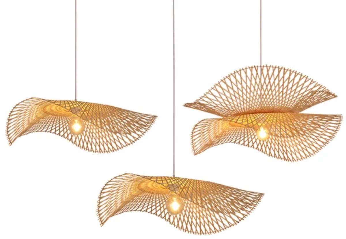 Waves - Hanglampen - Plafondlampen - Hanglampen eetkamer - Hanglampen woonkamer - 3-lichts - Vintage industrieel design -