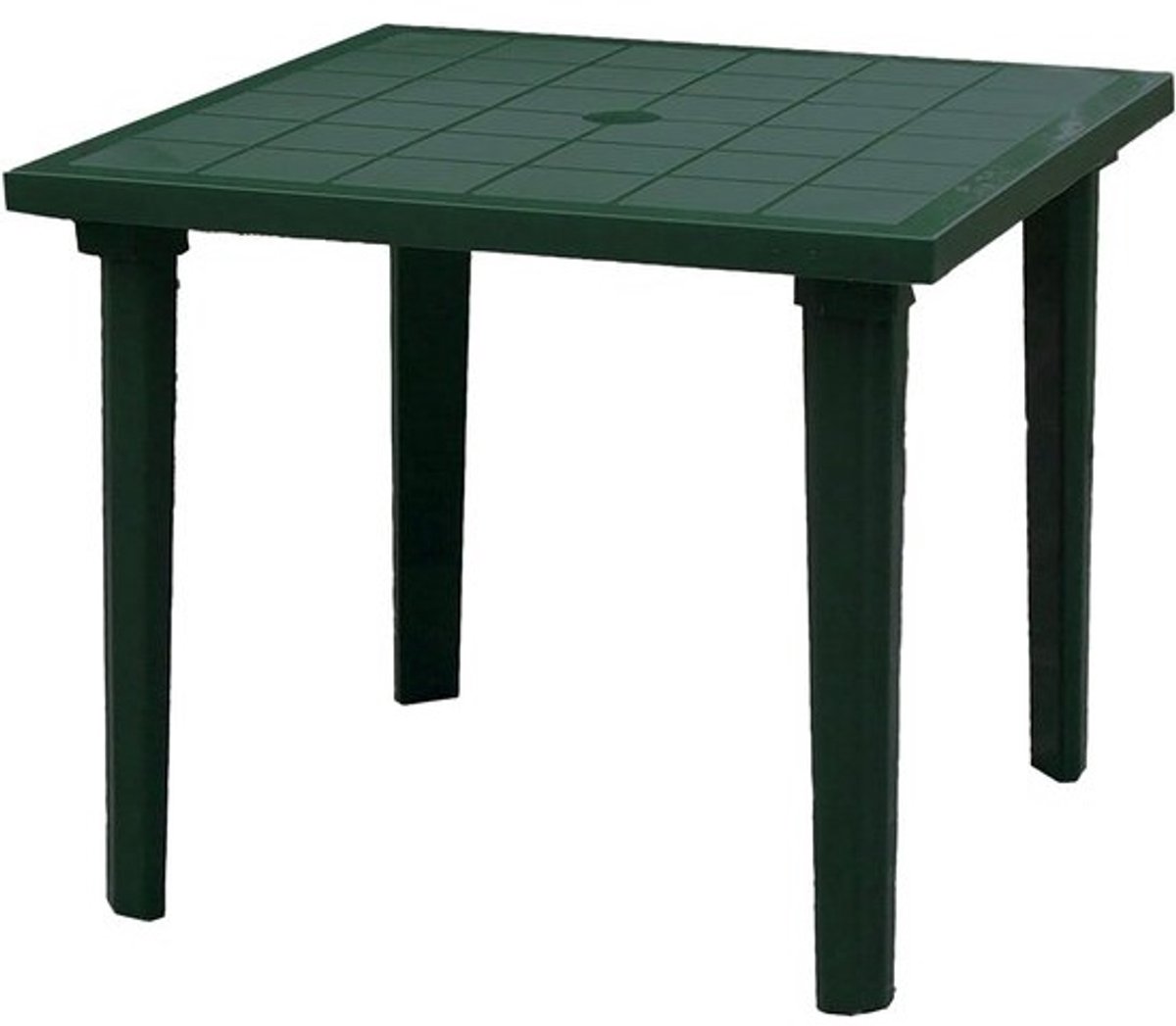 Vierkante Tafel - Eettafel Tuinmeubel - Buiten Eten - Duurzaam Hars Materiaal - 80 x 80 cm - Groen