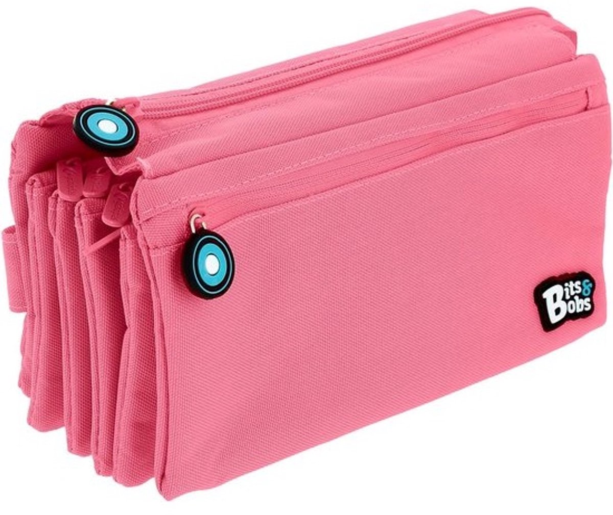 Etui met ritsen - Pennendoos school - Spullen organiseren - Vier aparte vakken - 23 x 16 x 8 cm