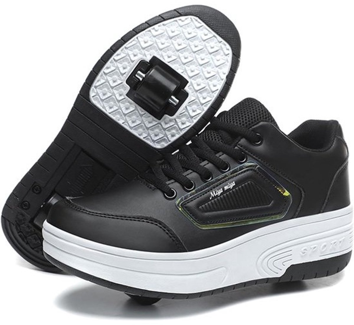 Schoenen met Wieltjes voor Kinderen Meisjes Skateboardschoenen met Verstelbare Rollers