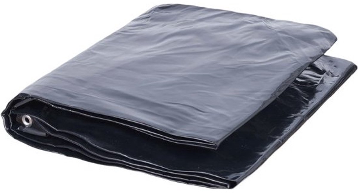 Premium Waterdicht Afdekzeil 600x1000cm – UV Bestendig Vrachtwagenzeil met Ogen – 450 g/m² Voor Tuin, Bouw en Transport – Winterbestendig Beschermzeil – Zwart