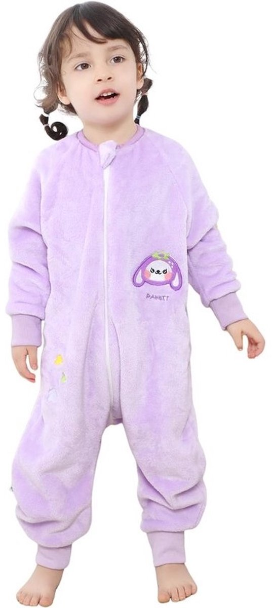 Winter Slaapzak met Voeten voor Kinderen van 1-6 Jaar - Comfortabele Sluimerzak met Mouwen