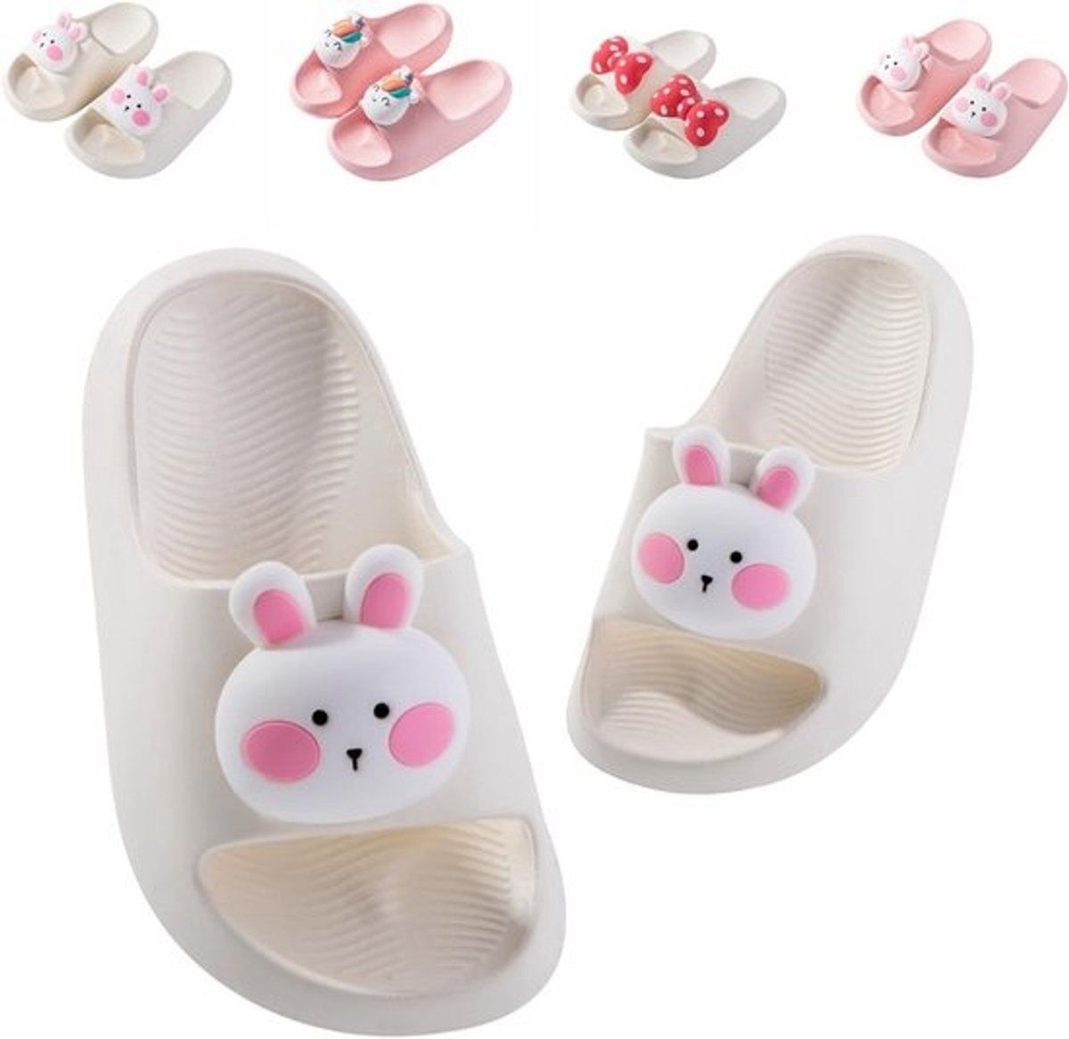 Kinder Teenslippers met Nijlpaard Voor Jongens en Meisjes - Antislip Zomersandalen voor Strand en Zwembad