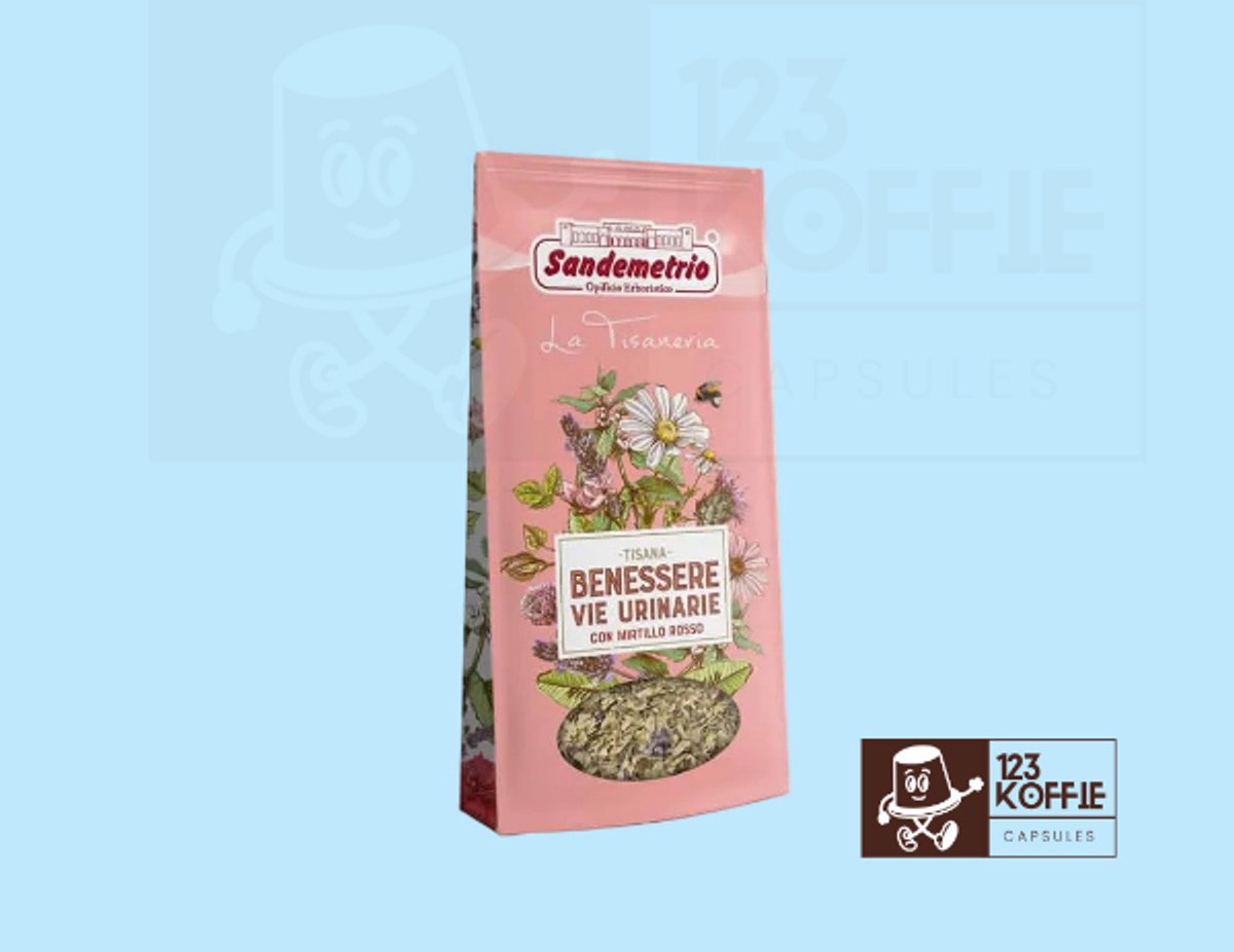 Sandemetrio Tisana Benessere Vie Urinarie – 100 g Losse Kruidenthee – Ondersteuning Urinewegen