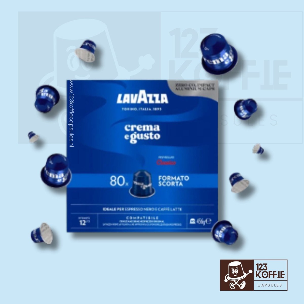 Lavazza Crema e Gusto CLASSICO capsules compatibel NESPRESSO apparaten (80st) thumbnail 2