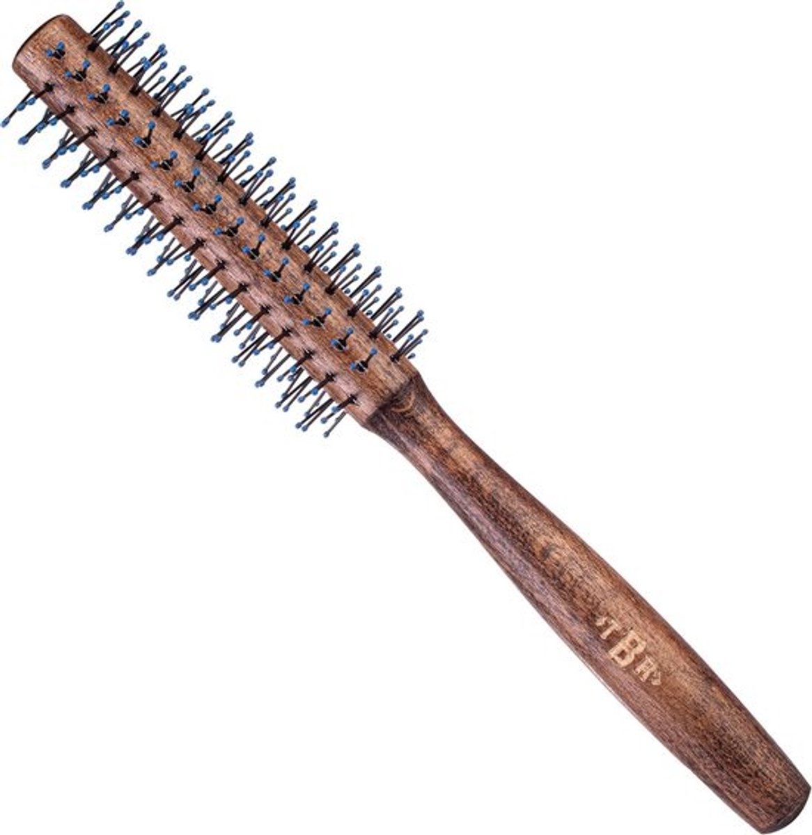 Professionele Houten Ronde Borstel voor Mannenhaar: Quiff Roller voor Styling en Volume