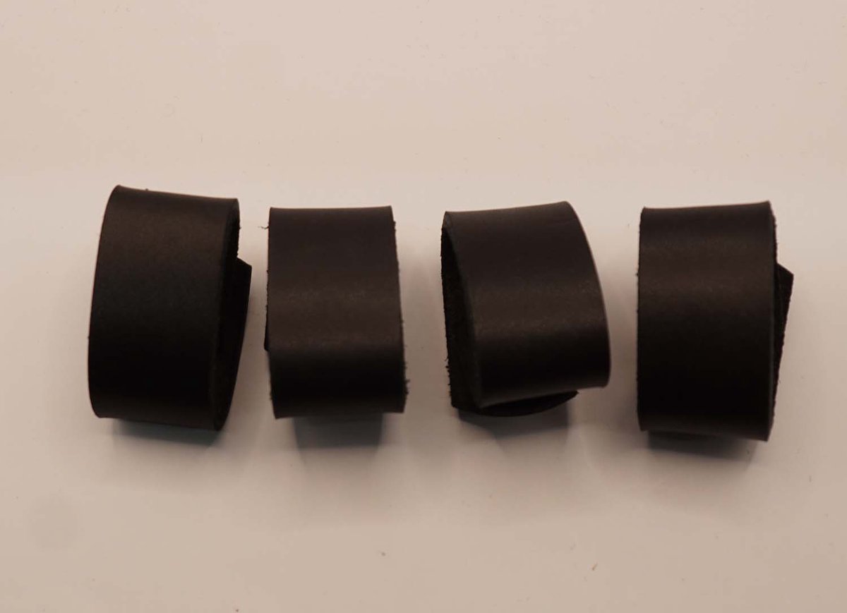 4 Lederen riem lusjes voor broekriem van 4 cm breed, lus breedte 2,5 cm - zwarte leren lusje vervangen voor lederen broekriem - riem lusjes - riem lusje vervangen omdat die verloren is - riem repareren met nieuw lusje - centuur lusje repareren