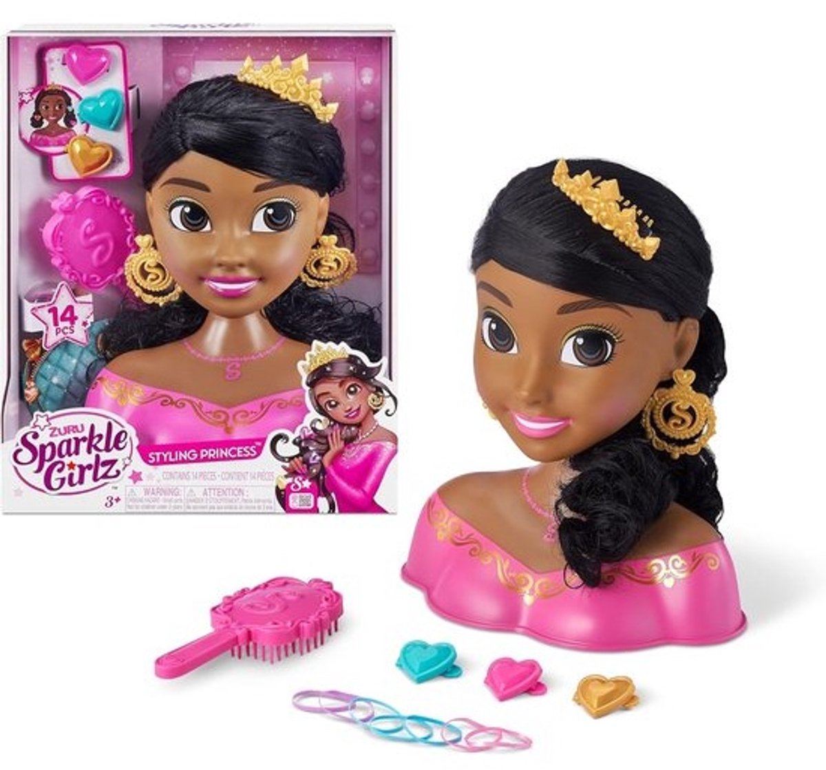 Fantasie Haar Styling Hoofd met Accessoires voor Kinderen