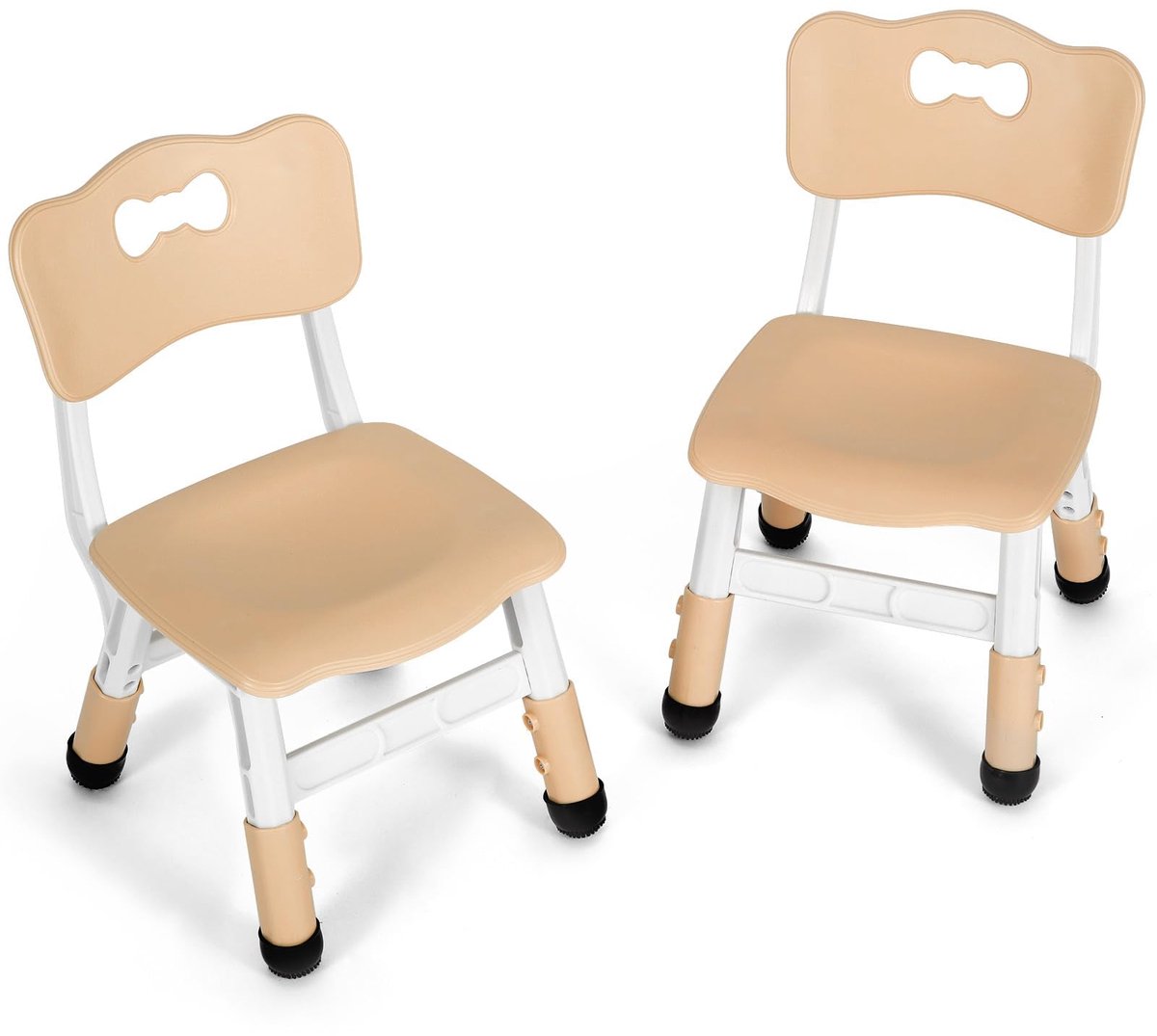 Set van 2 kinderstoelen - Hoogte verstelbaar - HDPE-materiaal - zich 4 siliconen voetkussens