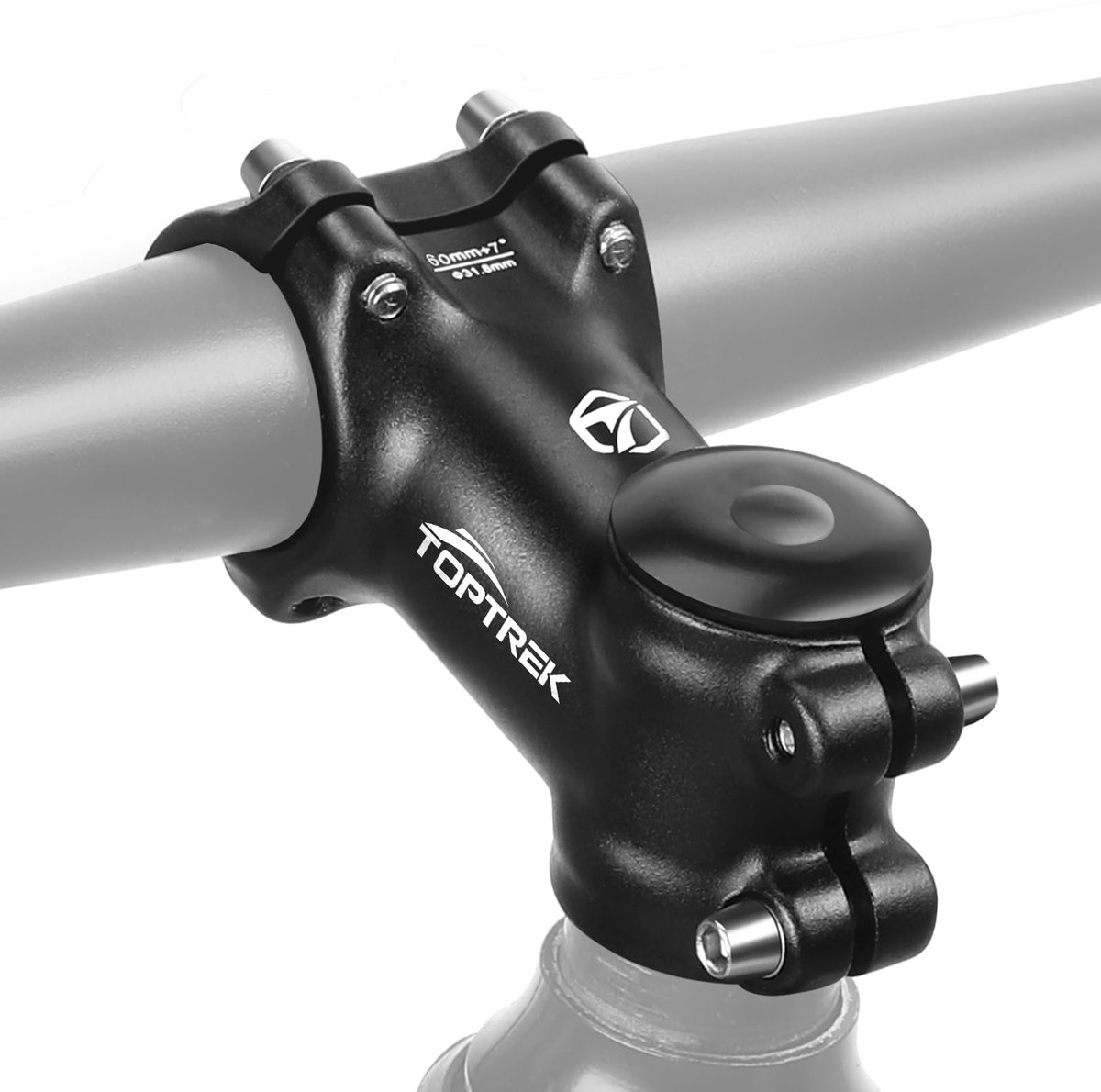 Toptrek fietsstuurpen 31,8mm, MTB stuurpen fiets 35mm/45mm/60mm/70mm, 7° stuurpen van aluminiumlegering, lichte - ShopVlot