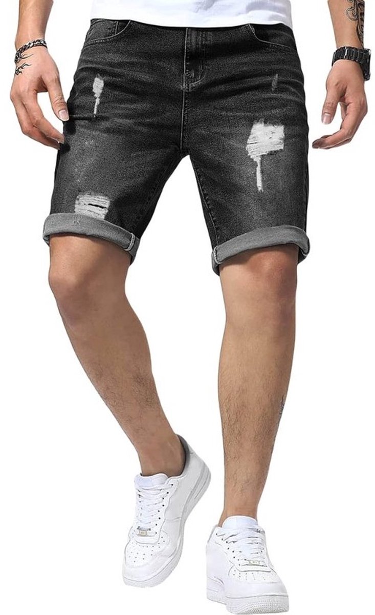 Heren Denim Shorts van Katoen