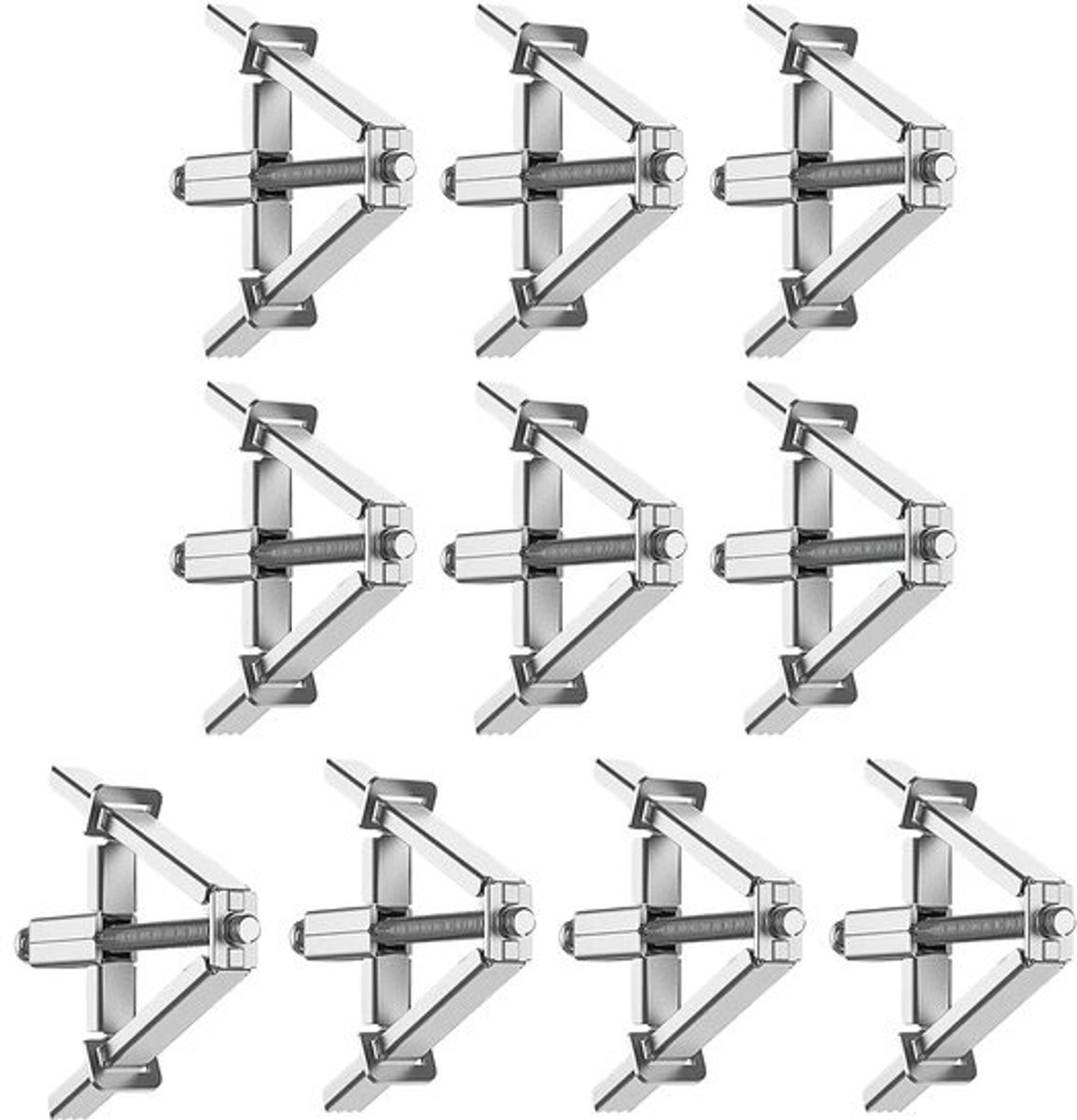 Aansluitdoos reparatieset - Wandcassette bevestiger - Elektrisch herstel - Gestanst staal - 10 stuks - Enkele kenmerken