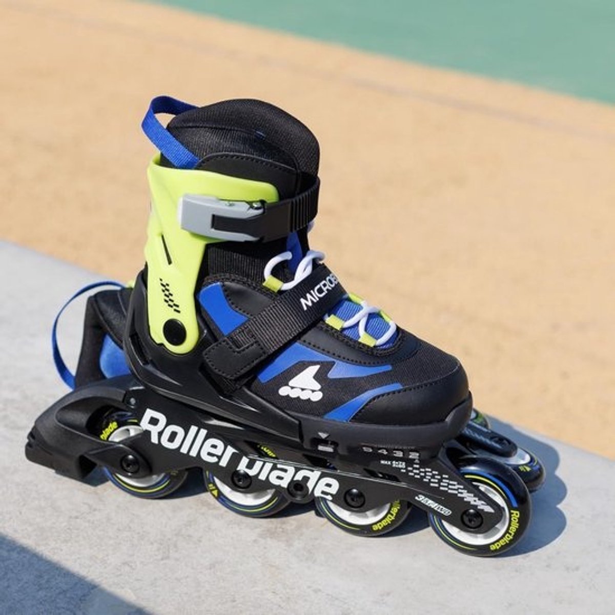 Verstelbare Inlineskates voor Kinderen en Jongens - Zwart/Blauw - Maat 28-32