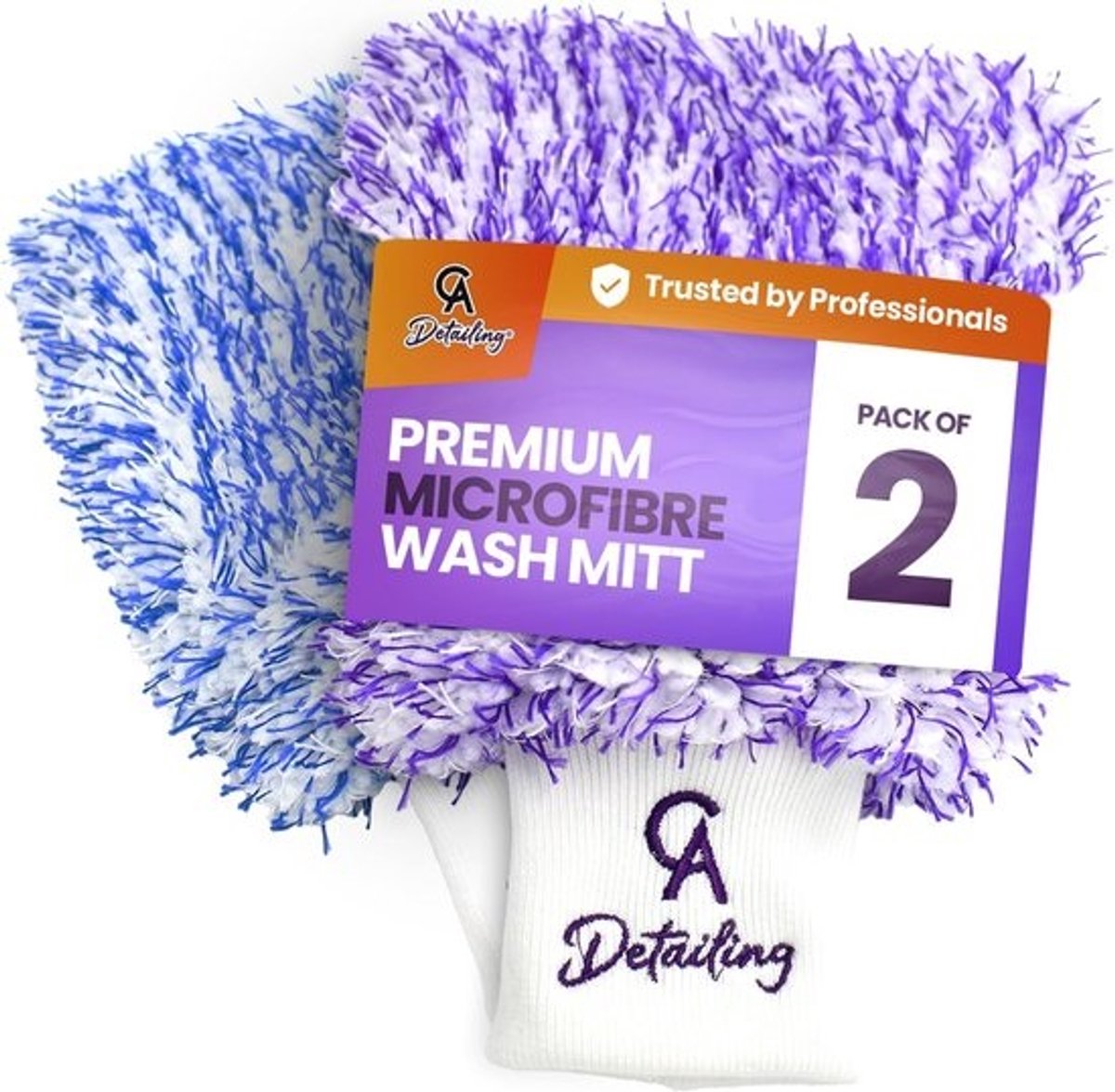Autowashandschoen en Washandjes - 2 Pack voor Effectieve Auto-Reiniging
