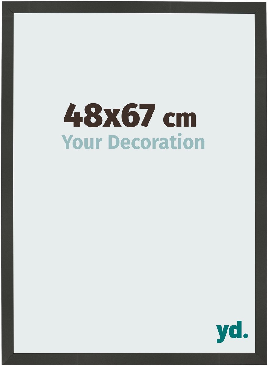 Your Decoration - Fotolijst 48x67 cm - MDF - Antraciet - Bologna