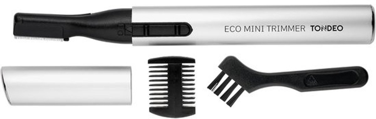 Mini Trimmer - Gezichtsreiniger - Ongewenst Haar Verwijderen - Ergonomisch Lichtgewicht - 315 x 10 x 11 cm - Zilver
