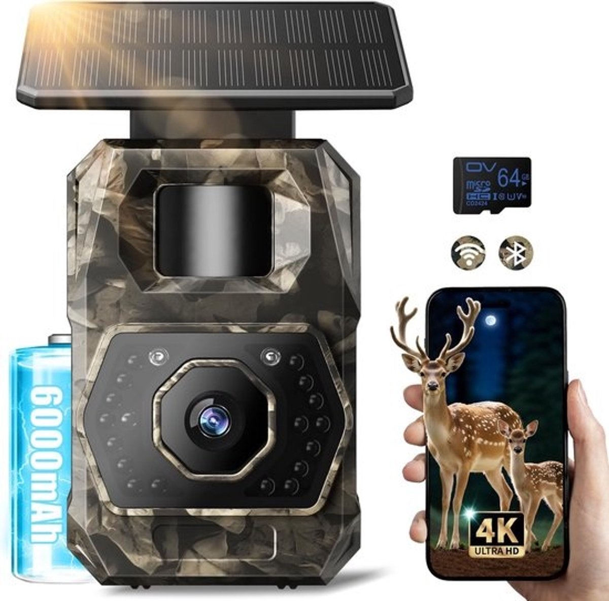Wildcamera met Nachtzicht - Buitencamera - Waterdicht - Full HD - Omgeving opname