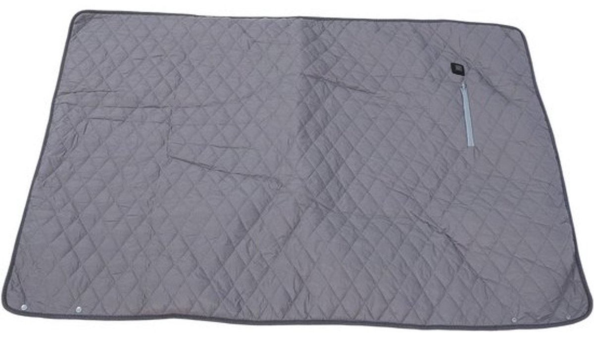 Verwarmde Deken - Elektrisch Plaid - Thuiswerk Comfort - Snelle Verwarming - 120x80cm - Grijs