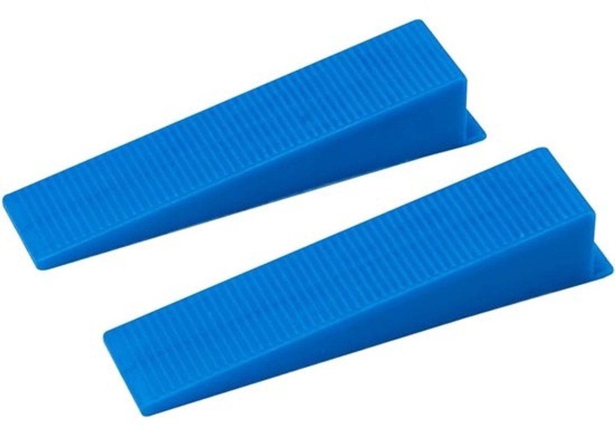Tegel Egalisatie Wiggen - Nivelleringssysteem Hulpmiddel - Vloeren Leggen - 400 Stuks Set - 3.0mm Afstand - Blauw