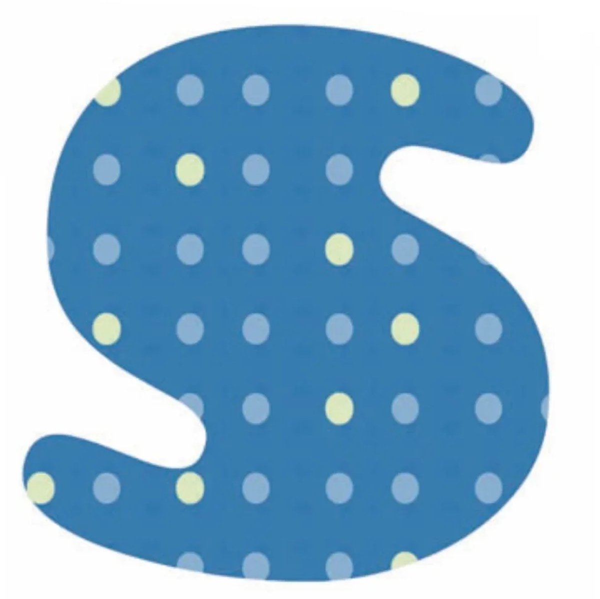 Lilipinso Sticker blauwe letter s
