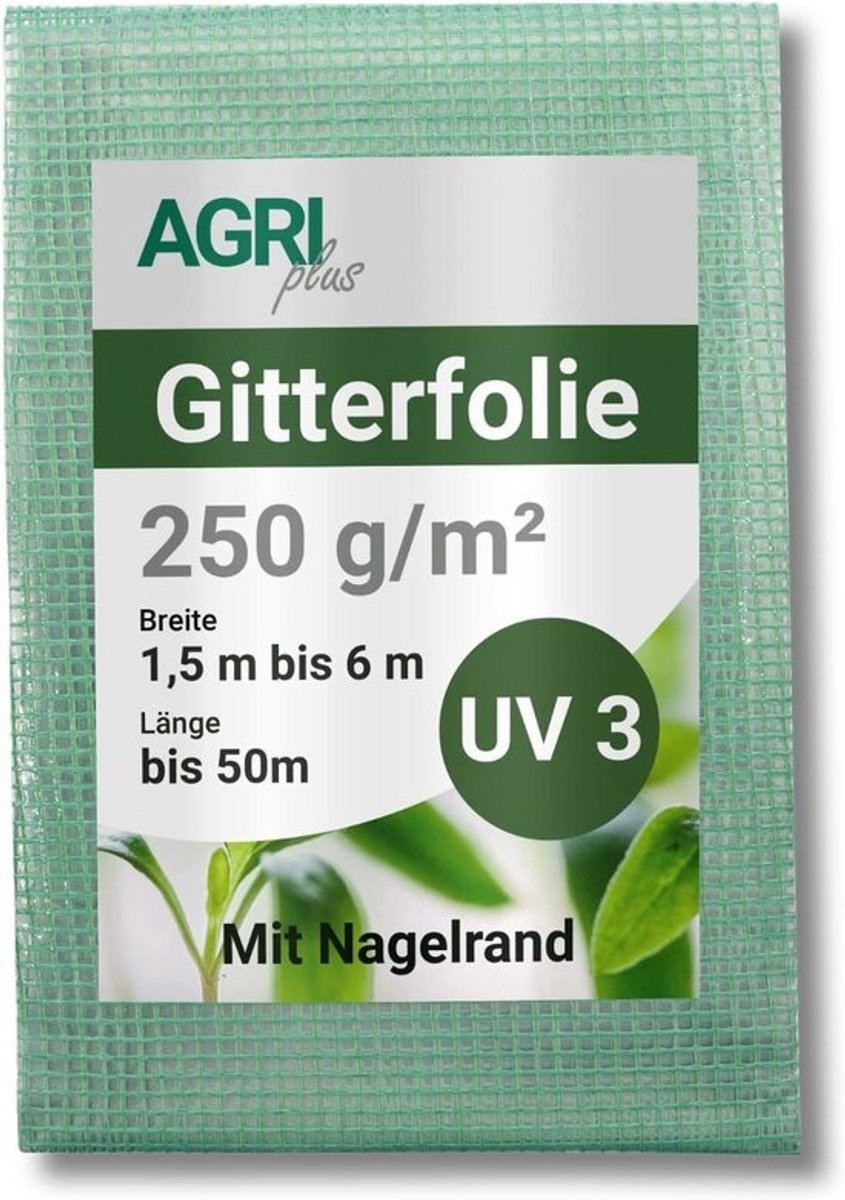 Transparant zeil 2 x 3 meter sterk 250g/m² met verstevigde rand voor tuin en afdekking