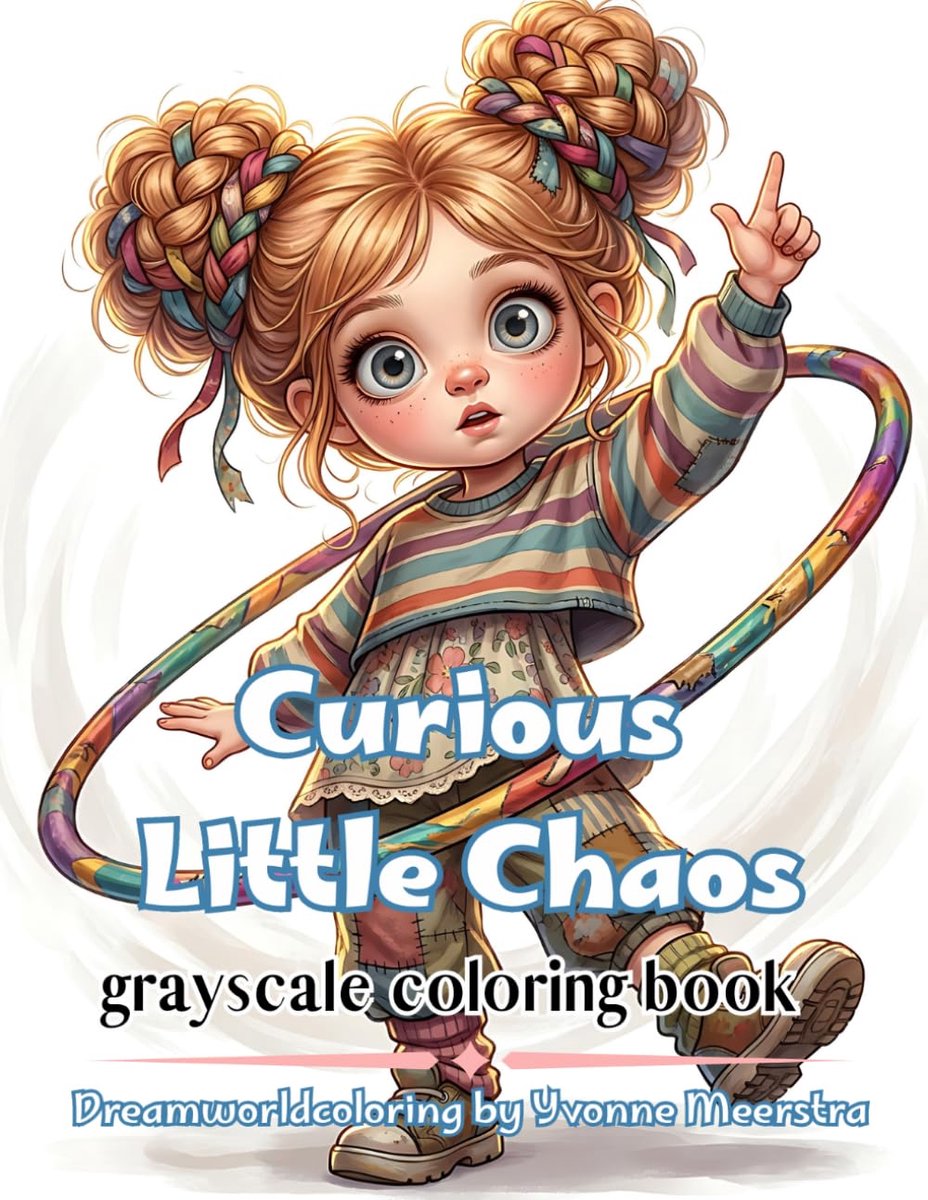 curious little chaos: A Whimsical Grayscale Coloring Adventure of Hobbies, Games, Sports and Delightful Mayhem - ShopVlot