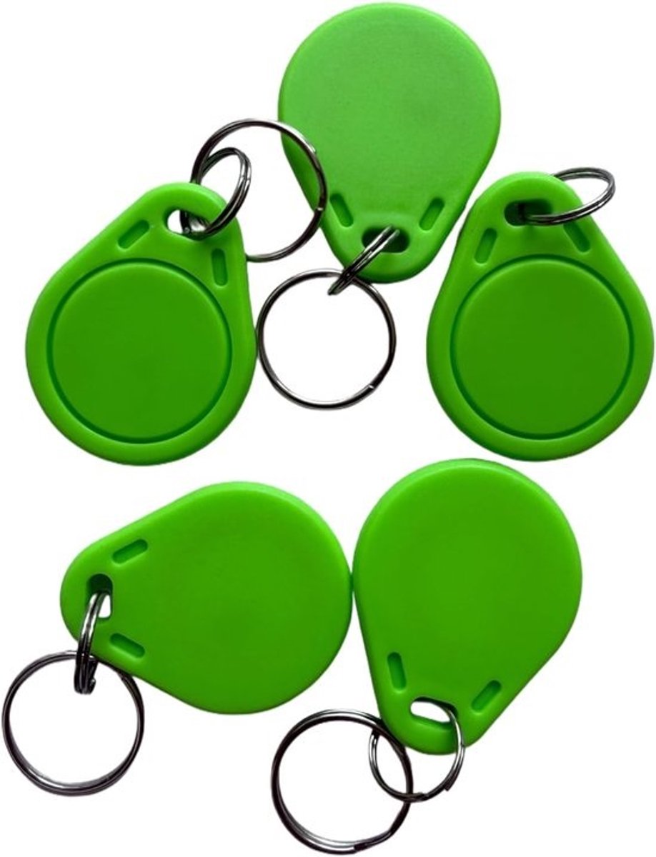 Programmeerbare Badge - RFID Kaart - Toegangscontrole - UID Veranderbaar - 5 x 6 x 1 cm - Groen