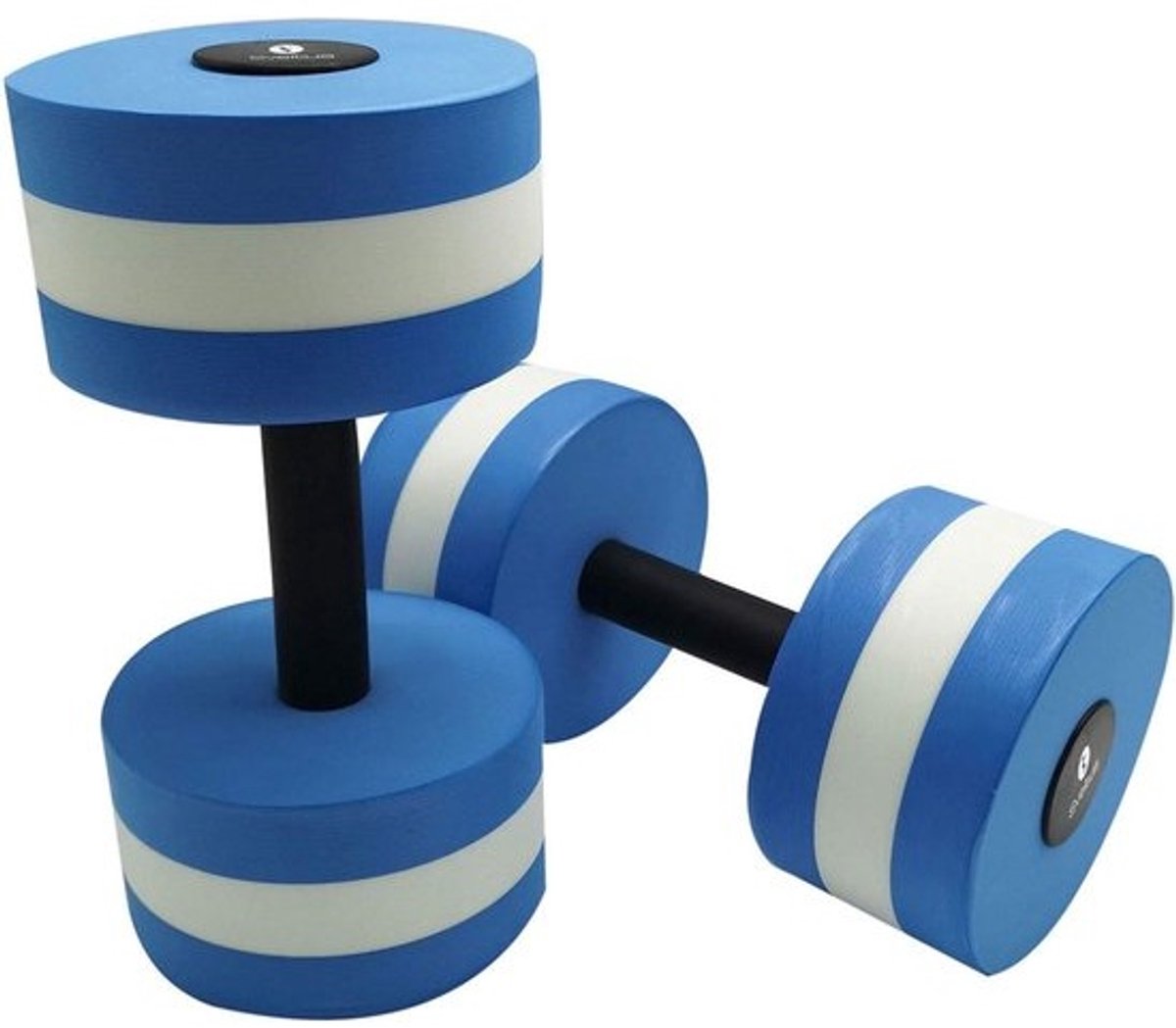 Aquagym Halters - Water Fitness Dumbbells - Aquarobics Training - Hoge Dichtheid Schuim - Unieke Maat - Blauw Wit