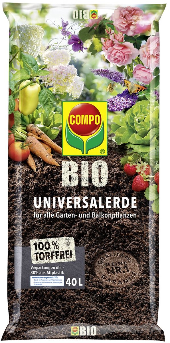 COMPO Bio Universele Aarde torfvrij 40 liter