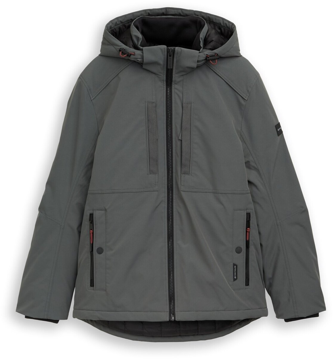 Tom Tailor - Functionele jas met afneembare capuchon - Maat M - Darkest Olive
