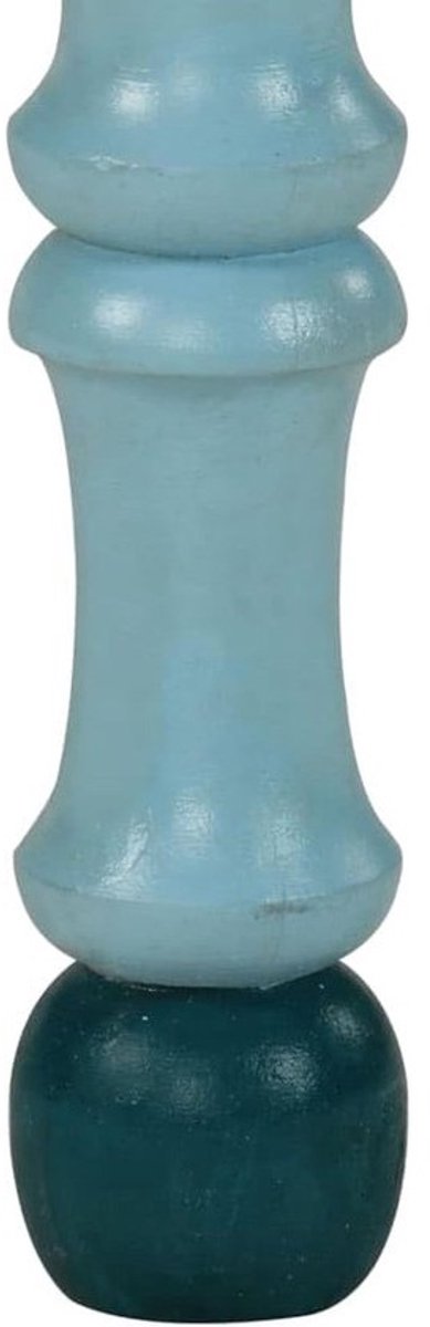 Salontafel handgeschilderd massief mango hout turquoise