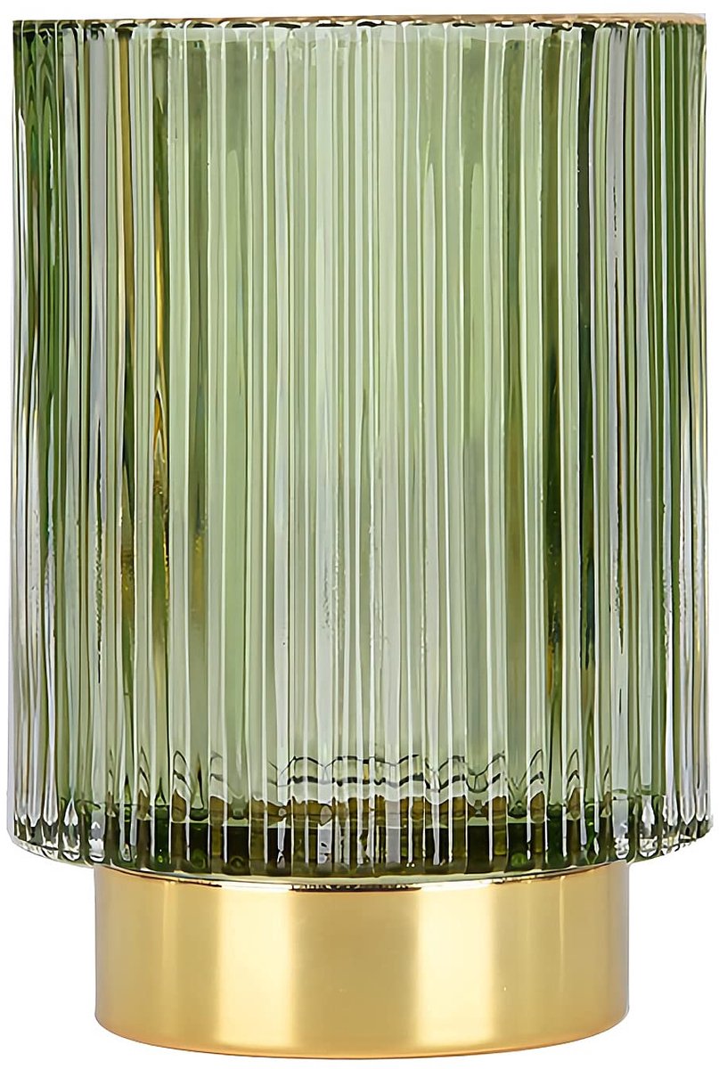 Cosmetica Kwasten Organizer - van Glas - voor Slaapkamer en Badkamer - Groen, Groot